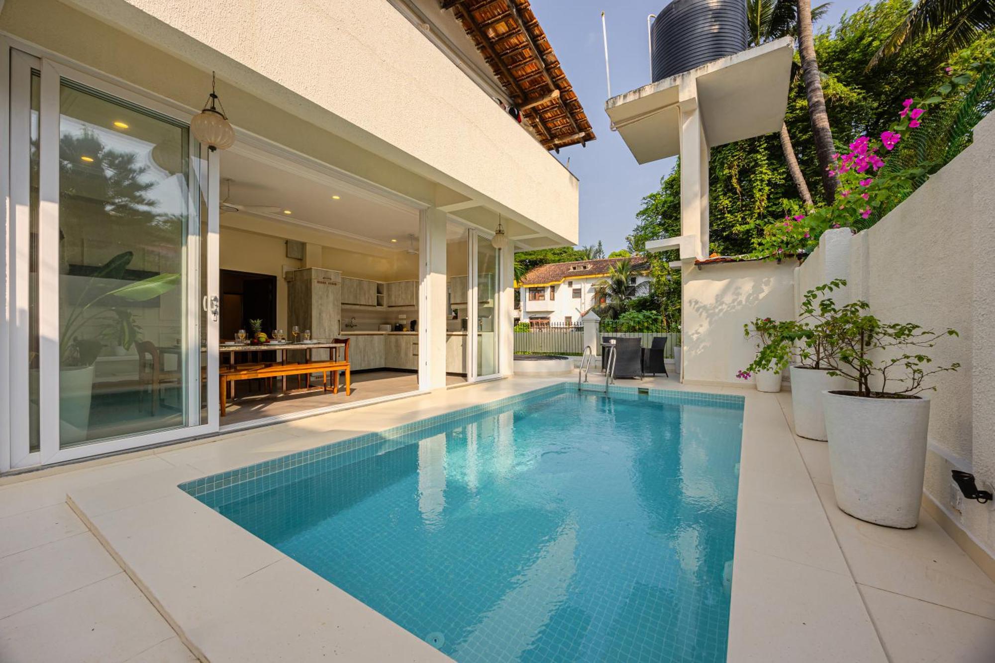 קנדולים Elivaas 4 Bhk Villa Near Beach With Private Pool & Bar - Casa Boa Vida מראה חיצוני תמונה