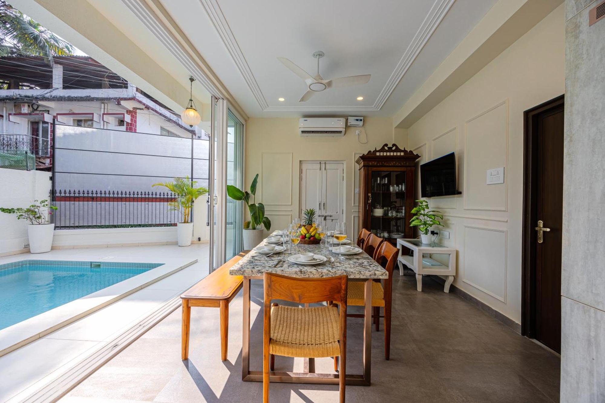 קנדולים Elivaas 4 Bhk Villa Near Beach With Private Pool & Bar - Casa Boa Vida מראה חיצוני תמונה
