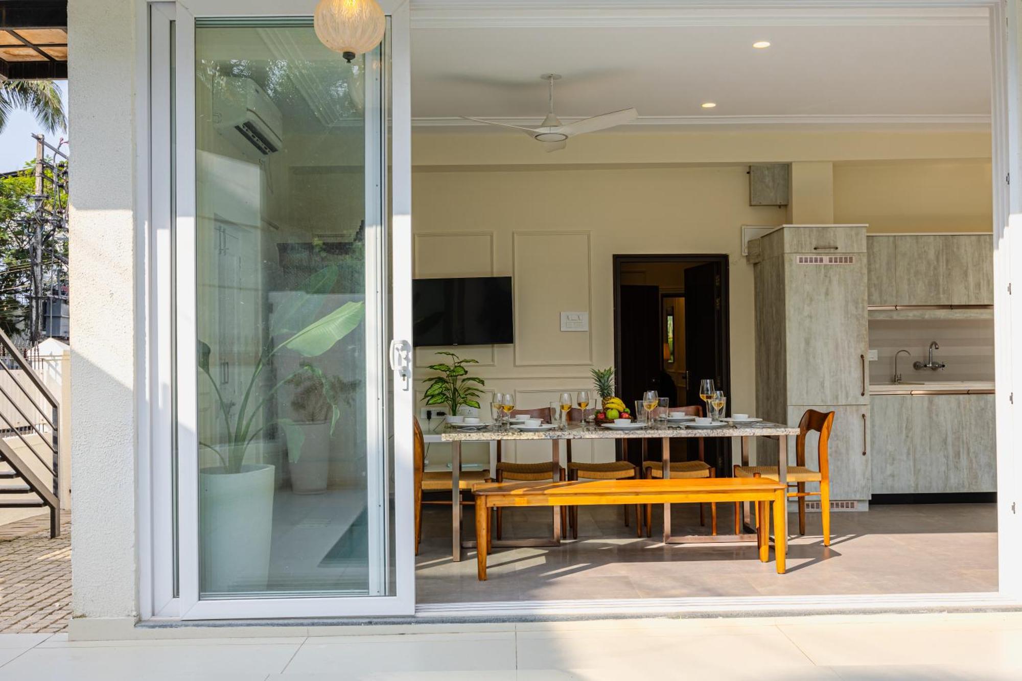 קנדולים Elivaas 4 Bhk Villa Near Beach With Private Pool & Bar - Casa Boa Vida מראה חיצוני תמונה