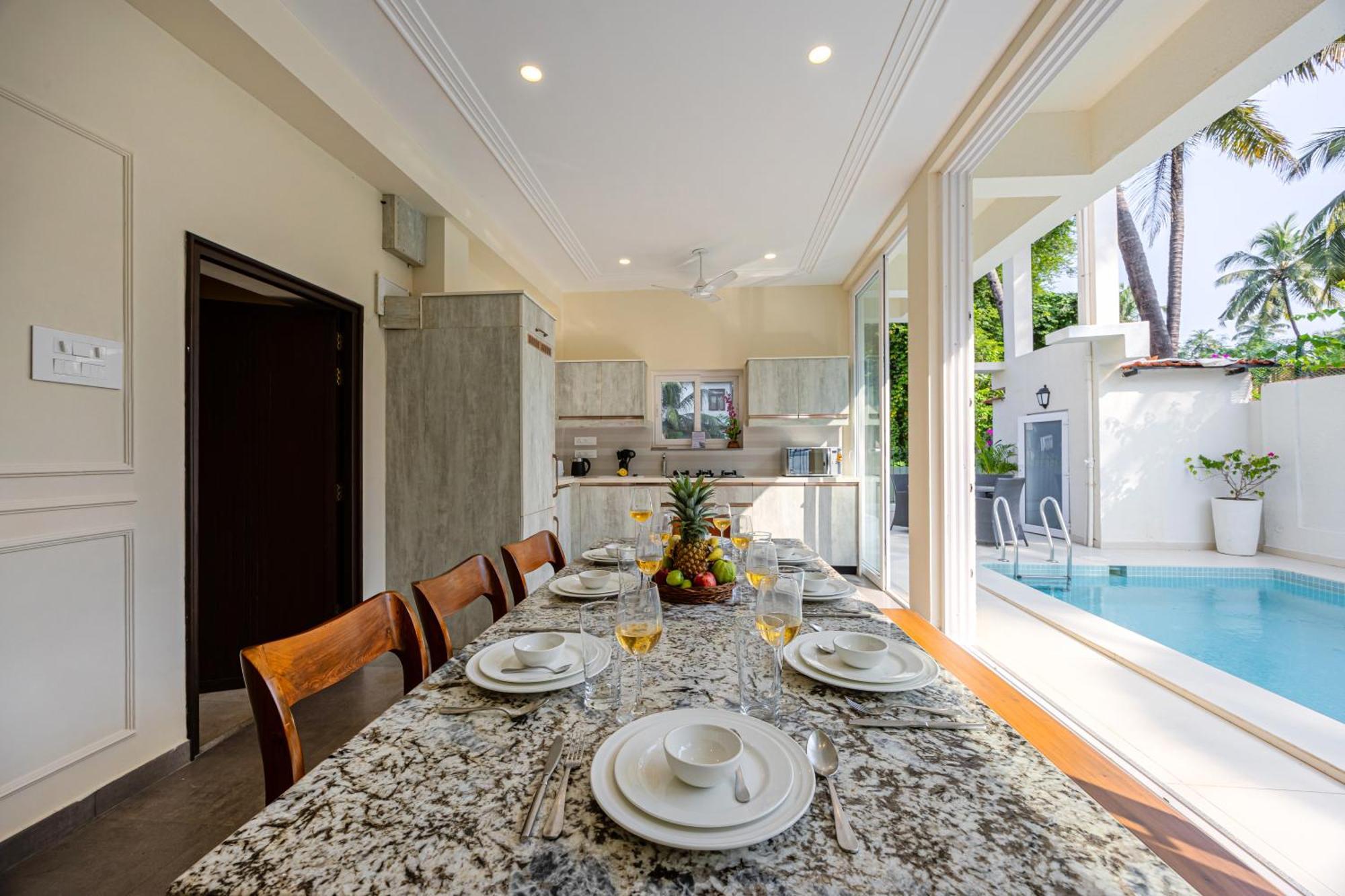 קנדולים Elivaas 4 Bhk Villa Near Beach With Private Pool & Bar - Casa Boa Vida מראה חיצוני תמונה