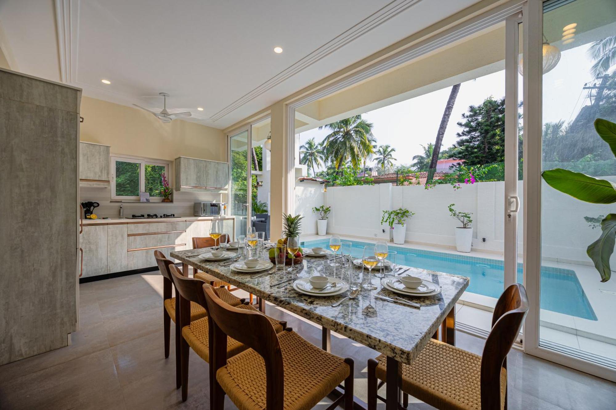 קנדולים Elivaas 4 Bhk Villa Near Beach With Private Pool & Bar - Casa Boa Vida מראה חיצוני תמונה